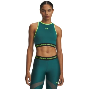 Zdjęcie produktu Damski top treningowy Under Armour HeatGear Mesh Tank - zielony