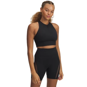 Damski top treningowy Under Armour Meridian Zip Tank - czarny