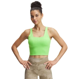 Damski top treningowy Under Armour Project Rock Fitted Bra Tank - zielony