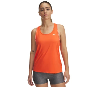 Damski top treningowy Under Armour Tech Knockout Tank - pomarańczowy