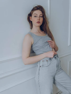 Damski top typu bokserka z bawełny organicznej LAIF