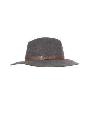Damski wełniany kapelusz z metalowym logo Ralph Lauren
