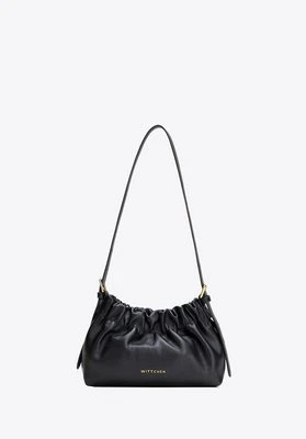 Damski worek ze skóry naturalnej mini czarny Wittchen