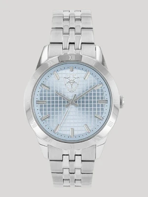 Damski zegarek w srebrnym/niebieskim kolorze Joop