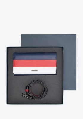 Damski zestaw skórzany: portfel i pasek multikolor Wittchen