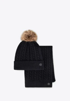 Damski zestaw zimowy z wełną czarny Wittchen