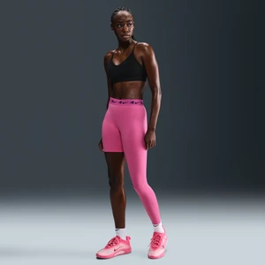 Zdjęcie produktu Damskie asymetryczne legginsy do koszykówki ze średnim stanem i jedną nogawką A'ja Wilson - Różowy Nike