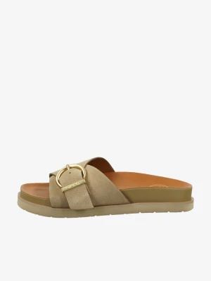 Damskie beżowe zamszowe sandały Mardale GANT