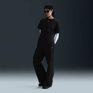 Damskie bojówki ze średnim stanem Nike Sportswear Everything Wovens - Czerń