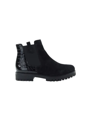 Damskie botki Chelsea czarne Gabor 8024.01.002