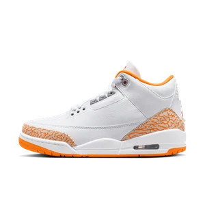 Damskie buty do koszykówki Air Jordan 3 Retro „White and Orange Peel” - Biel
