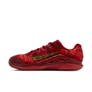 Damskie buty do tenisa na korty ziemne Nike Vapor 12 „Qinwen Zheng” - Czerwony