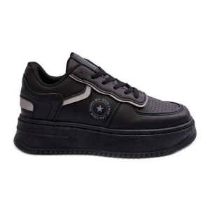 Damskie Buty Sportowe Sneakersy Big Star MM274232 Czarne