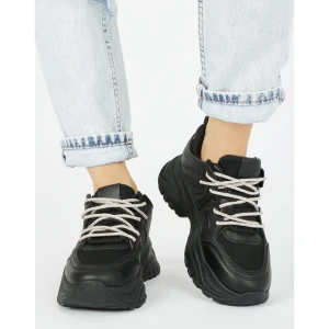Damskie czarne sneakersy Inna marka