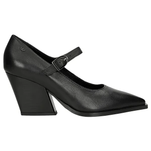 Czarne czółenka na obcasie w stylu kowbojskim 35153-51 Wojas