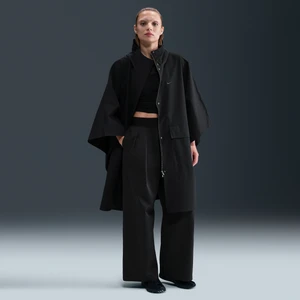 Damskie dopasowane ponczo przeciwdeszczowe Nike  - Czerń