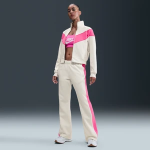 Damskie dopasowane spodnie z dzianiny ze średnim stanem Nike Windrunner - Biel