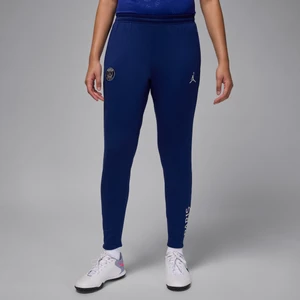 Damskie dzianinowe spodnie piłkarskie Jordan Dri-FIT Paris Saint-Germain Strike (wersja czwarta) - Niebieski