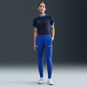 Damskie dzianinowe spodnie piłkarskie Nike Dri-FIT Francja Strike - Niebieski