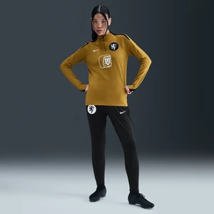 Damskie dzianinowe spodnie piłkarskie Nike Dri-FIT Holandia Strike - Czerń