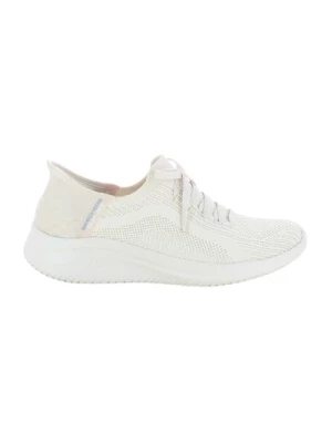 Damskie Ecru Ultra Flex Sneakers Skechers