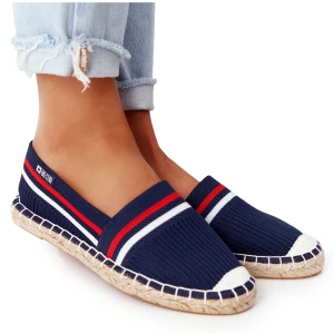 Damskie Espadryle Big Star HH274483 Granatowe niebieskie