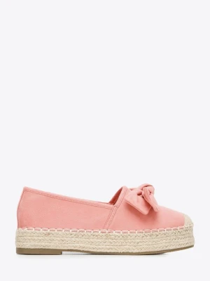 Damskie espadryle z kokardą Wittchen różowy