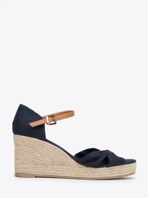 Damskie espadryle z kokardą z przodu granatowe Wittchen