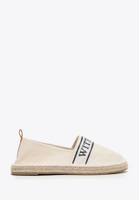 Damskie espadryle z lamówką z napisem WITTCHEN