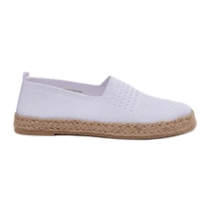 Damskie Espadryle Z Plecionką Vinceza 13624 Białe