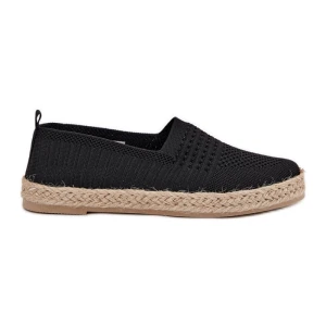 Damskie Espadryle Z Plecionką Vinceza 13624 Czarne