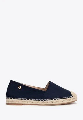 Damskie espadryle z plecionym noskiem granatowe Wittchen