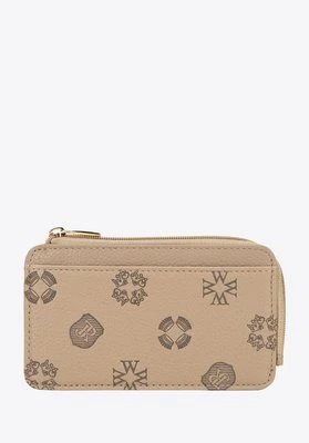 Damskie etui na karty z imitacji skóry beżowe Wittchen