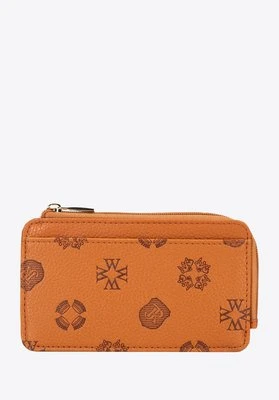 Damskie etui na karty z imitacji skóry jasny brąz Wittchen