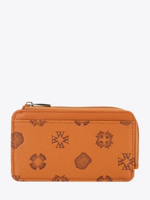 Damskie etui na karty z imitacji skóry jasny brąz Wittchen