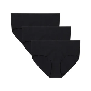 Damskie hipstery (3-pack) Under Armour UA Essential Stretch Noshow Hipster-Solid 3pk - czarne