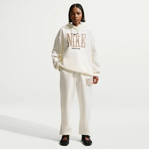 Damskie joggery o kroju oversize z wysokim stanem Nike Phoenix Fleece - Biel