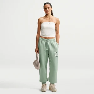 Damskie joggery o kroju oversize z wysokim stanem Nike Phoenix Fleece - Zieleń