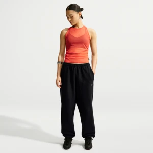 Damskie joggery o kroju oversize z wysokim stanem Nike Studio Fleece Heavyweight - Czerń