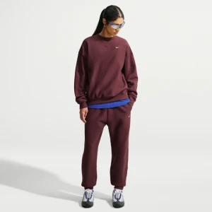 Damskie joggery o kroju oversize z wysokim stanem Nike Studio Fleece Heavyweight - Fiolet