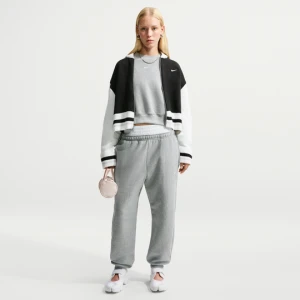 Damskie joggery o kroju oversize z wysokim stanem Nike Studio Fleece Heavyweight - Szary