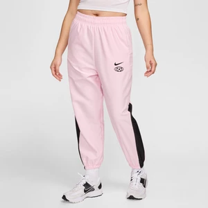 Damskie joggery z tkaniny Nike Sportswear - Różowy