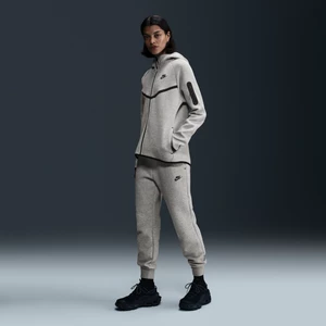 Damskie joggery ze średnim stanem Nike Sportswear Tech Fleece - Szary