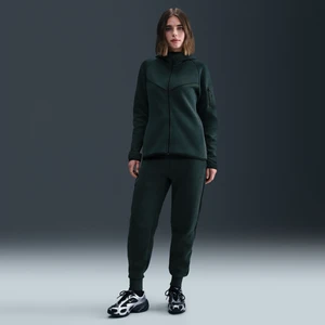 Damskie joggery ze średnim stanem Nike Tech Fleece - Zieleń