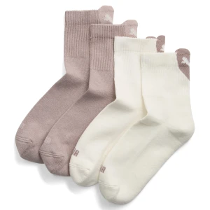 Damskie klasyczne skarpety z sercem PUMA (2 pary), Akcesoria, Beżowy,