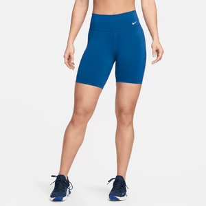 Damskie kolarki menstruacyjne ze średnim stanem 18 cm Nike One Leak Protection - Niebieski
