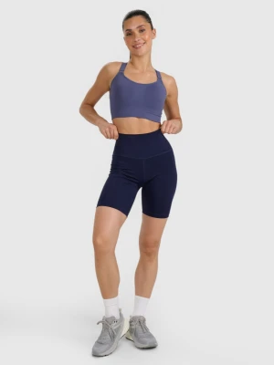 Damskie kolarki treningowe 4F 4FWAW25TFSTF051 - granatowe