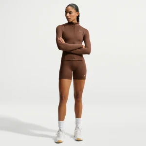 Damskie kolarki z wysokim stanem 13 cm Nike One - Brązowy