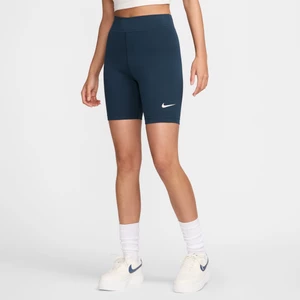 Damskie kolarki z wysokim stanem 20 cm Nike Sportswear Classic - Niebieski