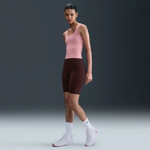 Damskie kolarki z wysokim stanem 20 cm Nike Zenvy - Czerwony